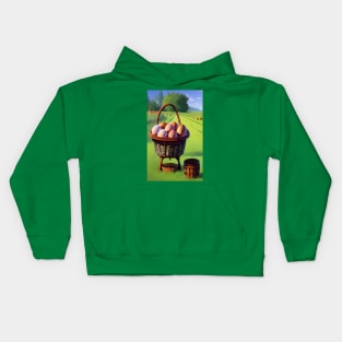 Eggs in a farm Kids Hoodie